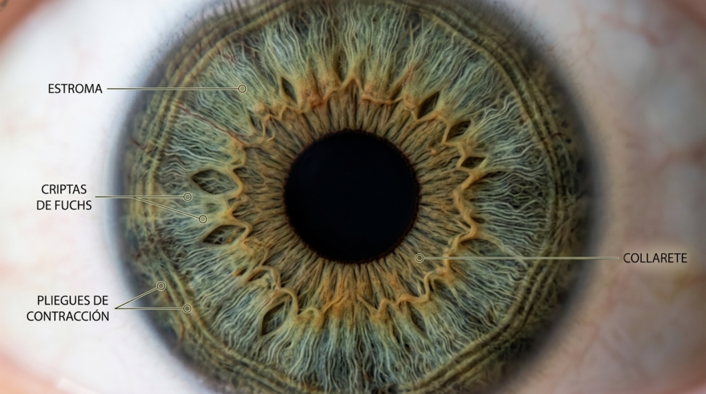 La Geografía del Ojo: Estrías, Pliegues y Criptas